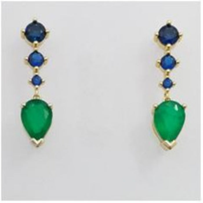 Sunshine Peacock Drop Earrings