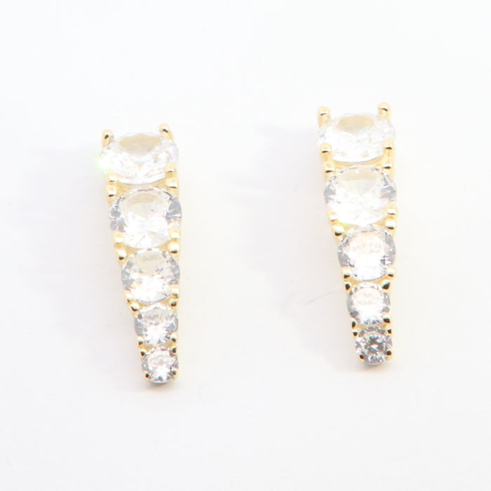 Sunshine Graduated CZ Drop Earrings - John Ross Jewellers