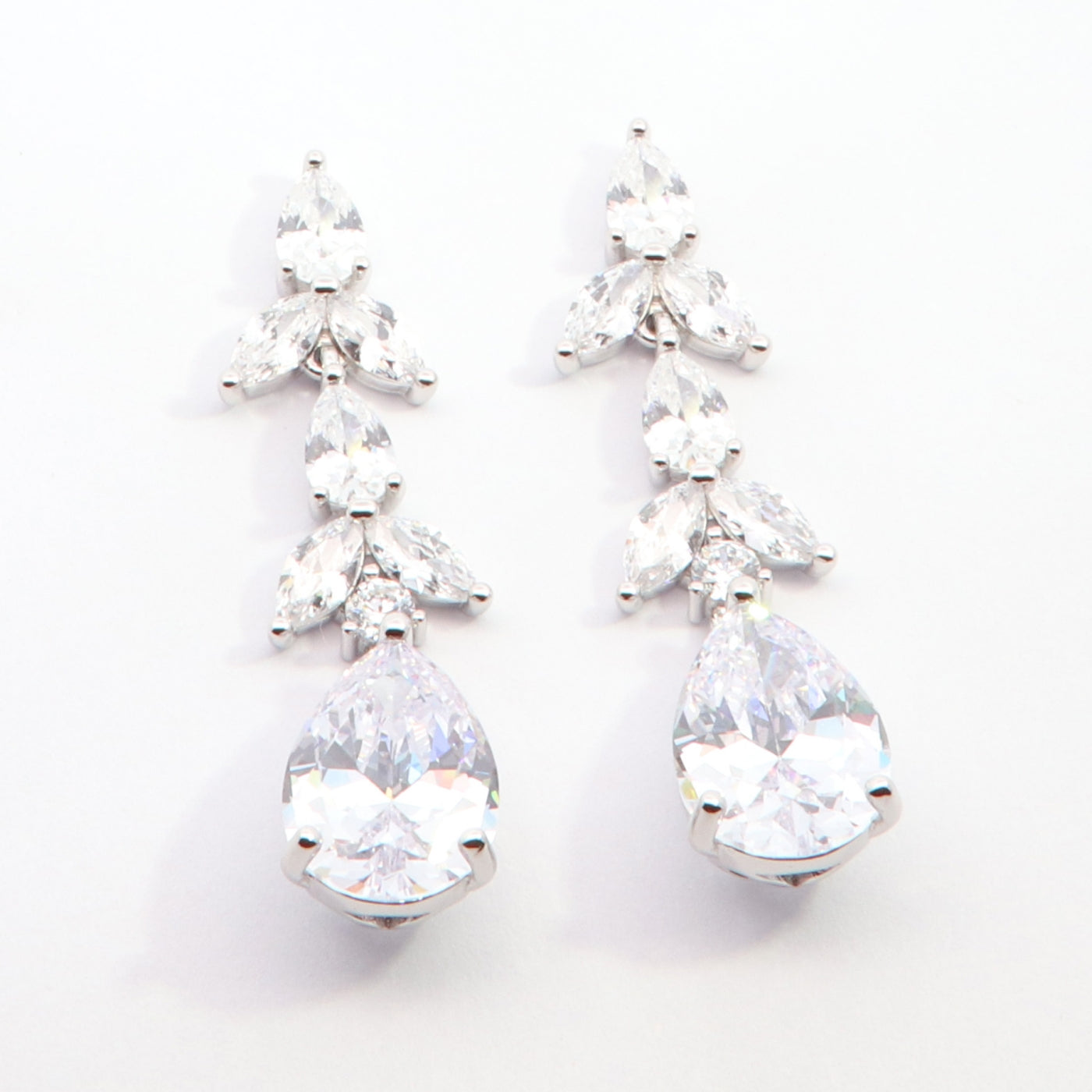 Silver Dua Drop Earrings - John Ross Jewellers