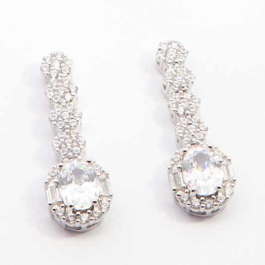 Silver Maud Drop Earrings - John Ross Jewellers