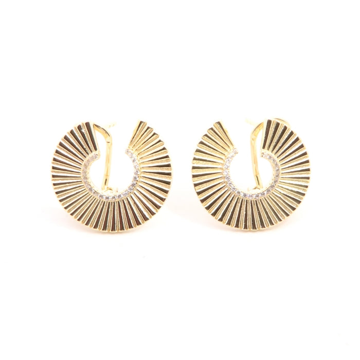 Sunshine Gadroon Hoop Earrings - John Ross Jewellers
