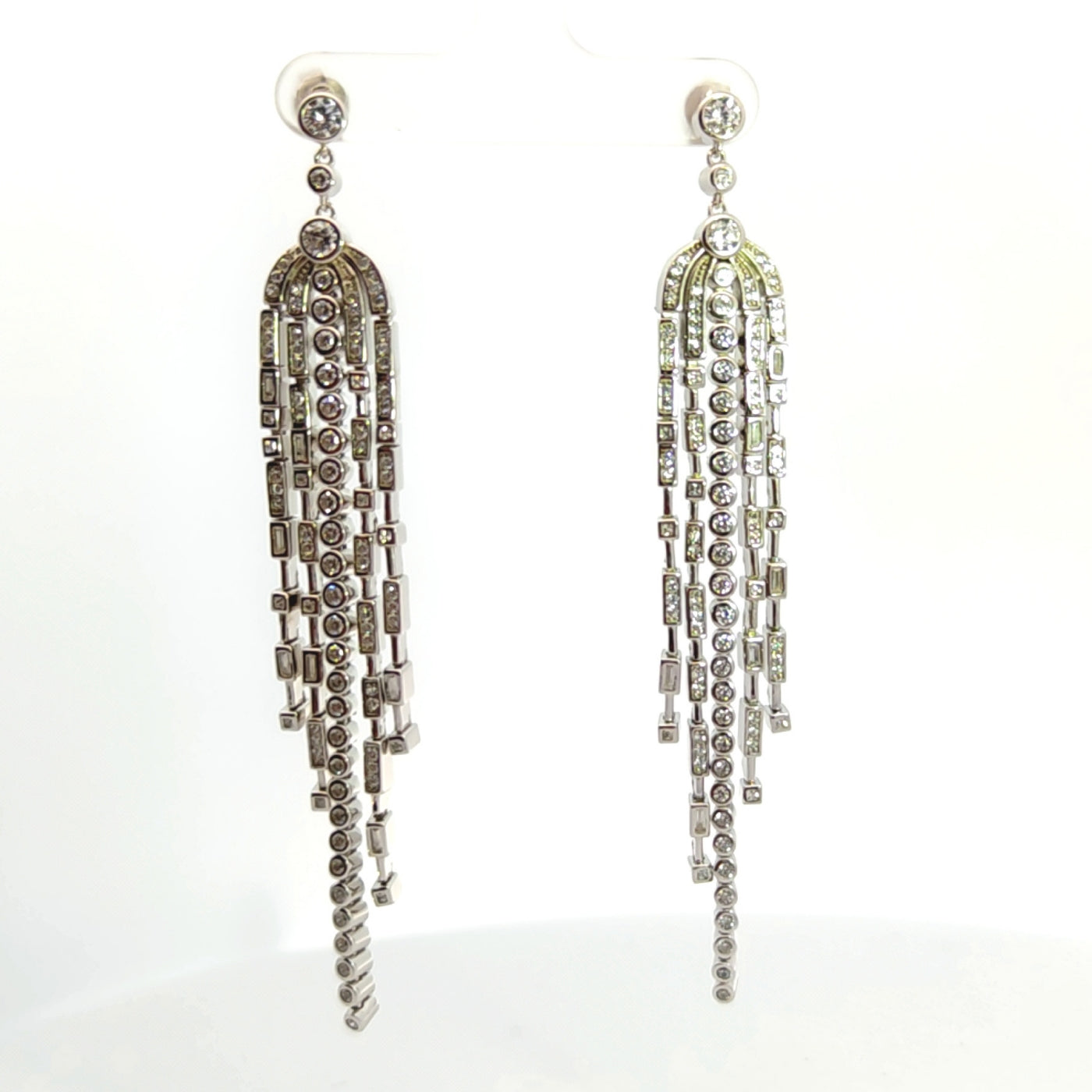 Silver Amal Drop Earrings - John Ross Jewellers