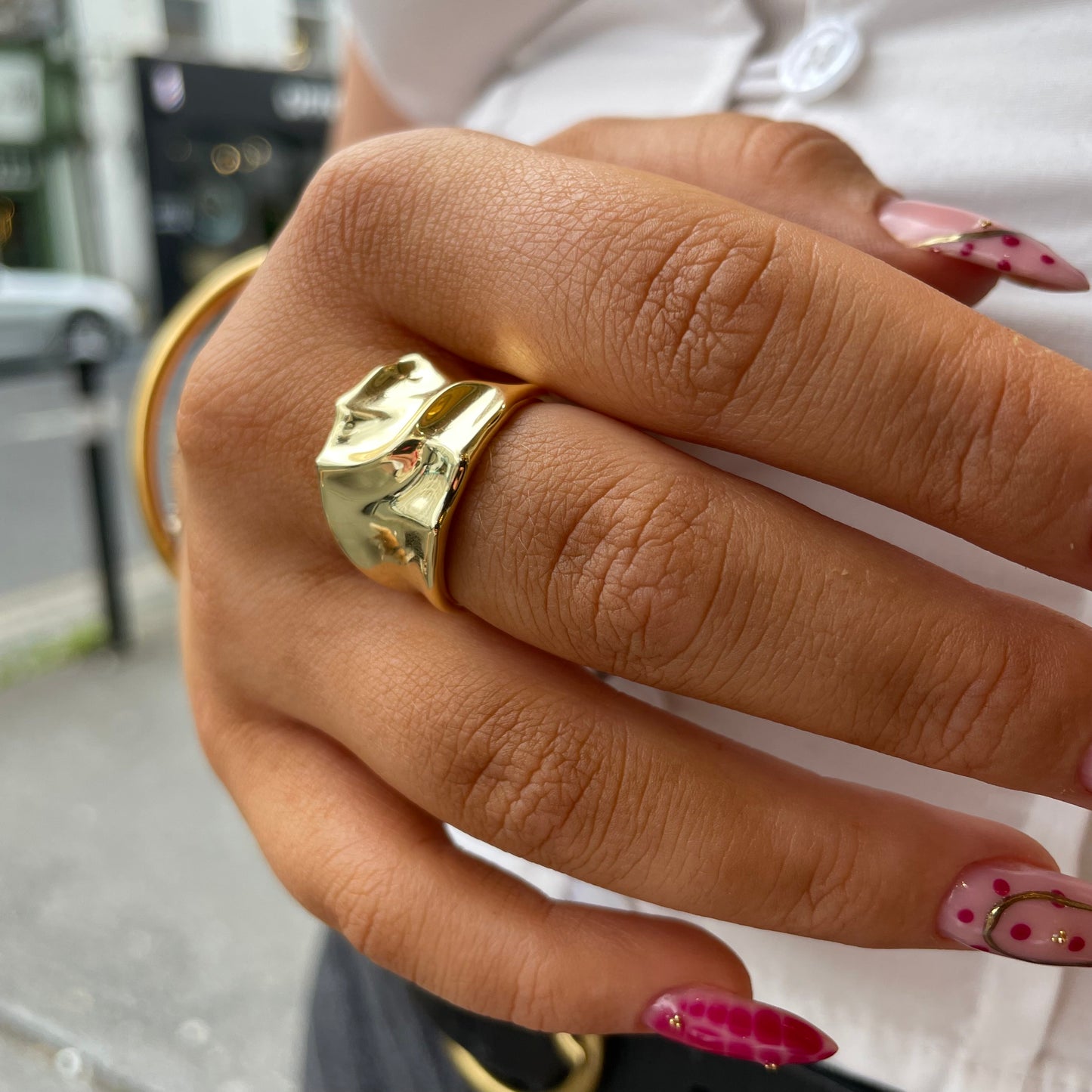 Sunshine Textured Ring - John Ross Jewellers