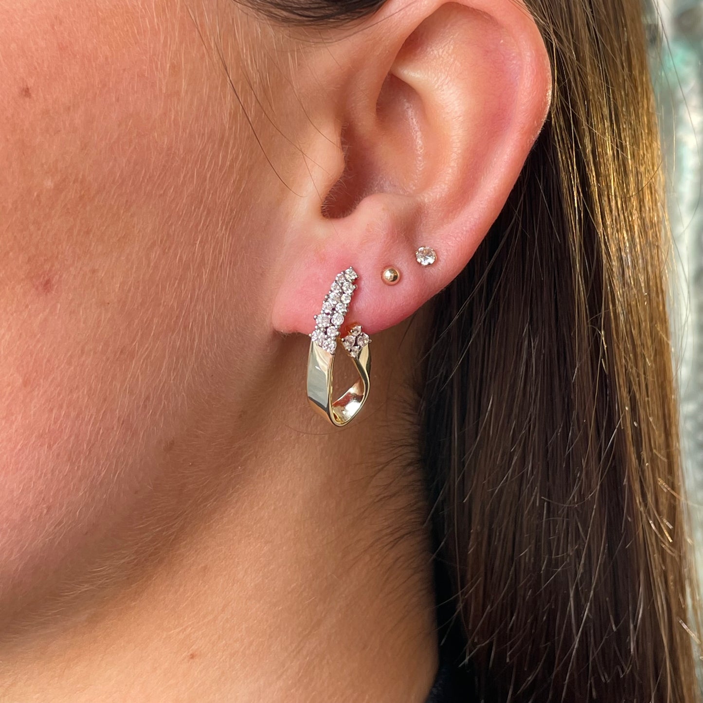 Sunshine CZ Stud Earrings - John Ross Jewellers