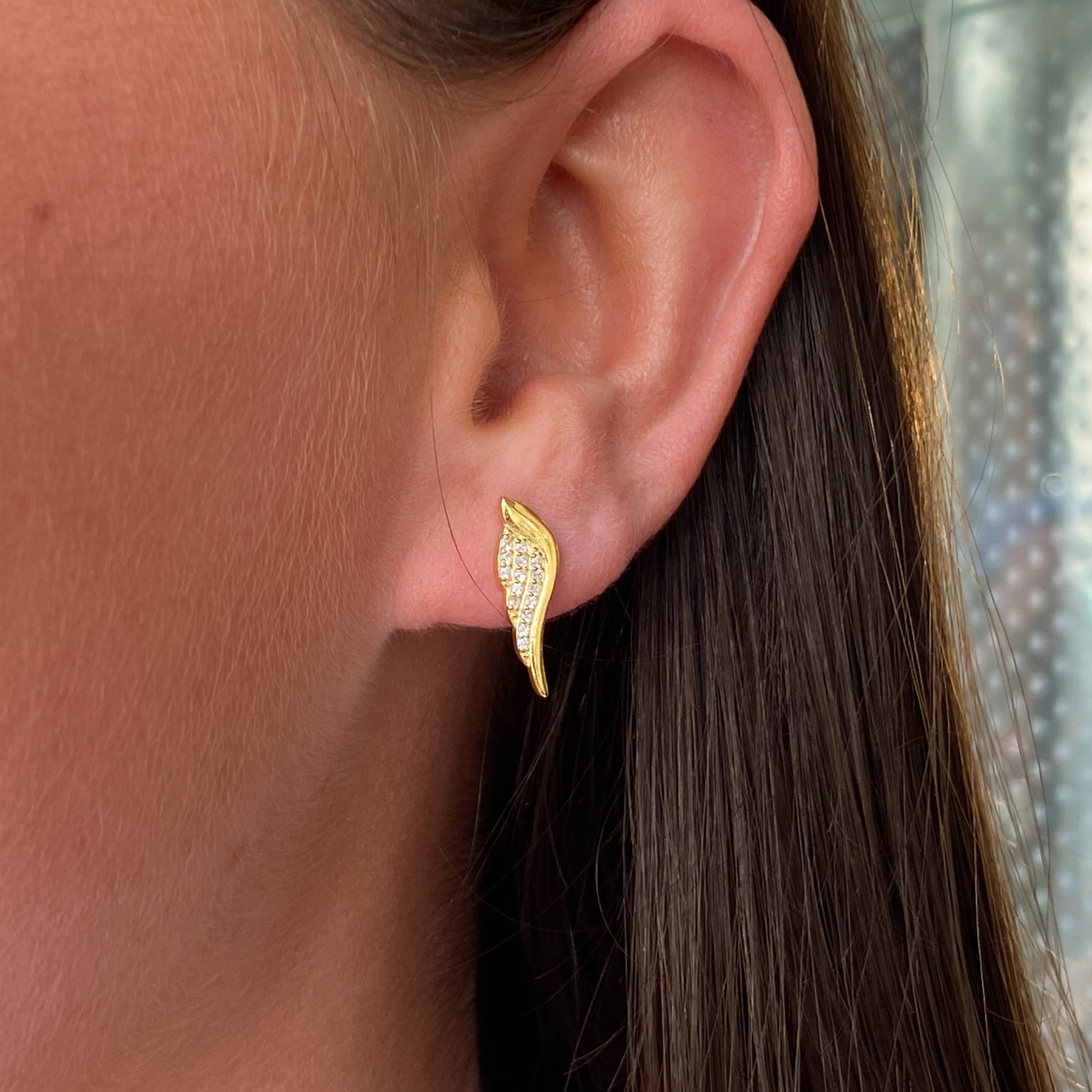 Sunshine CZ Earring & Necklace Set | Angel Wing - John Ross Jewellers