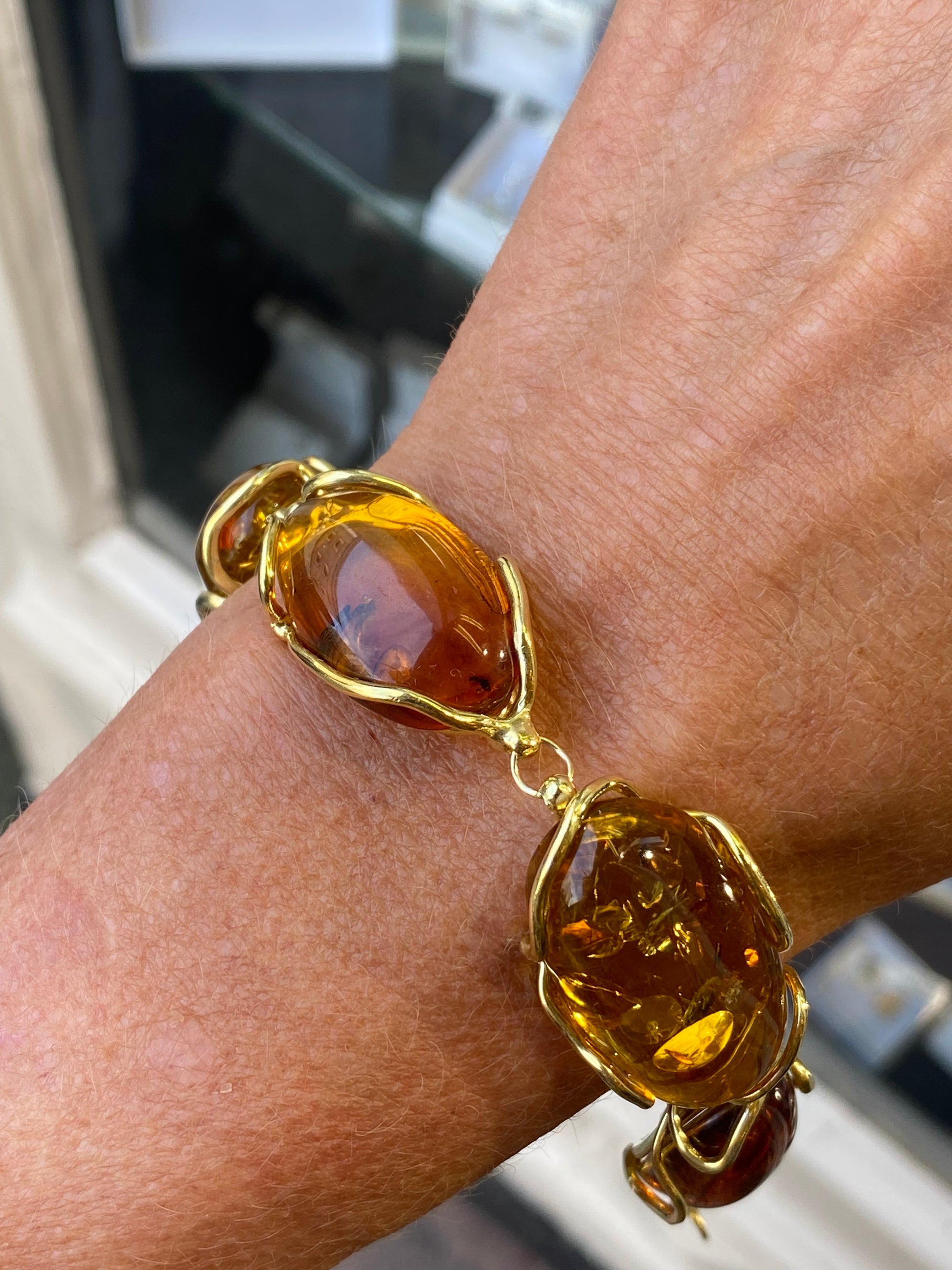 Amber Nugget Bracelet - John Ross Jewellers