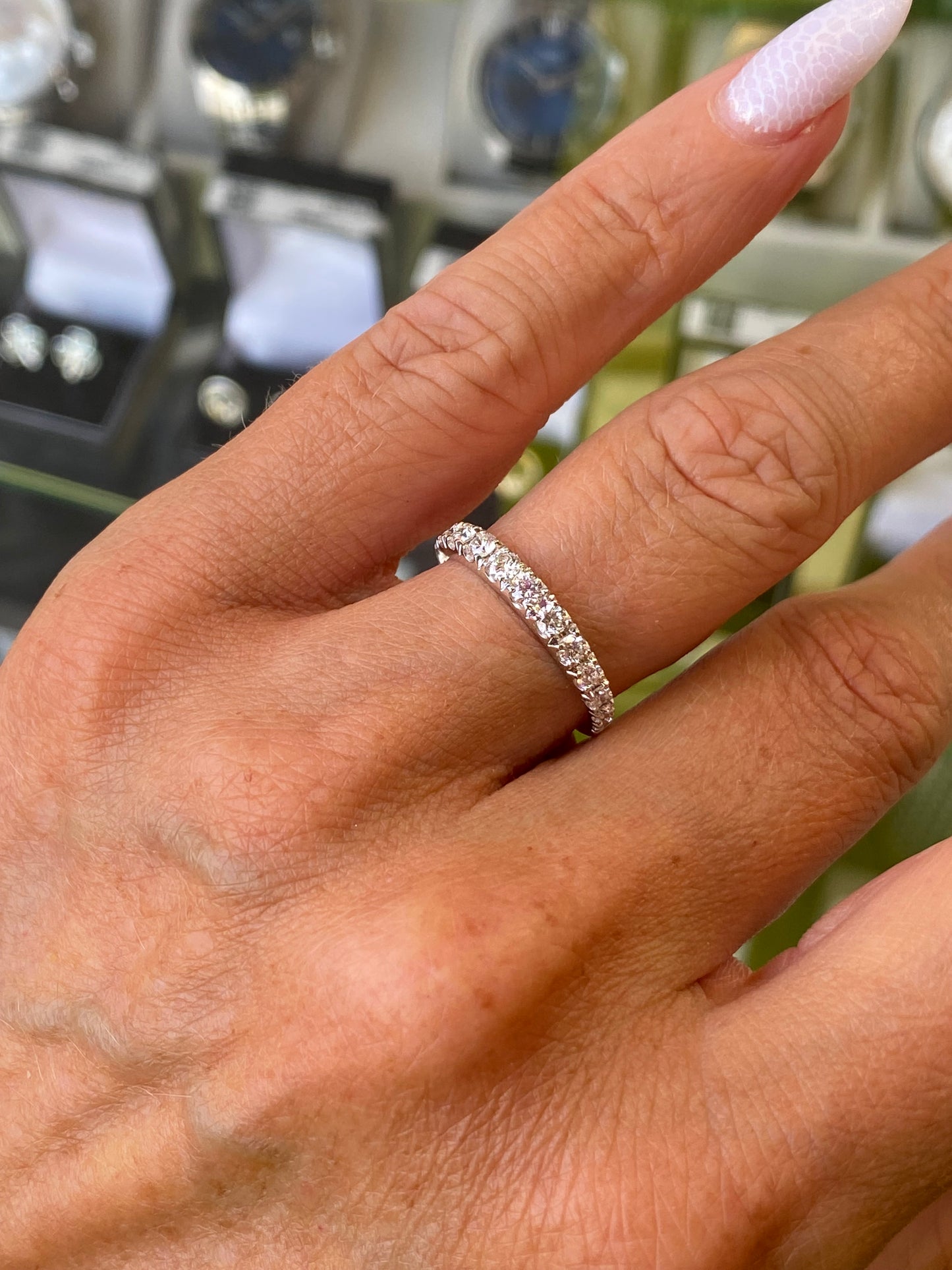 18ct Gold Diamond Eternity Ring 0.64ct | Graduated - John Ross Jewellers