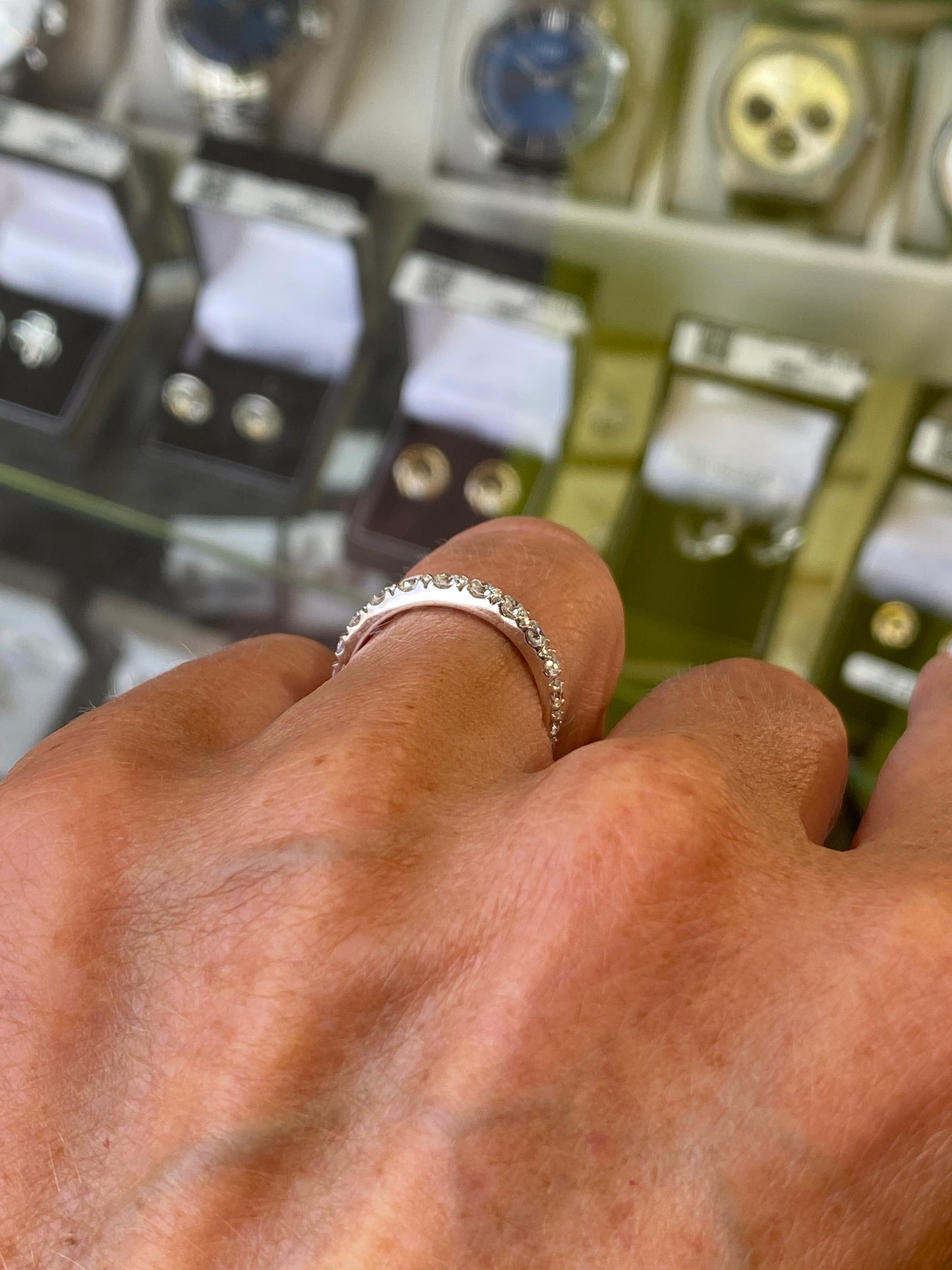 18ct Gold Diamond Eternity Ring 0.81ct | Graduated - John Ross Jewellers