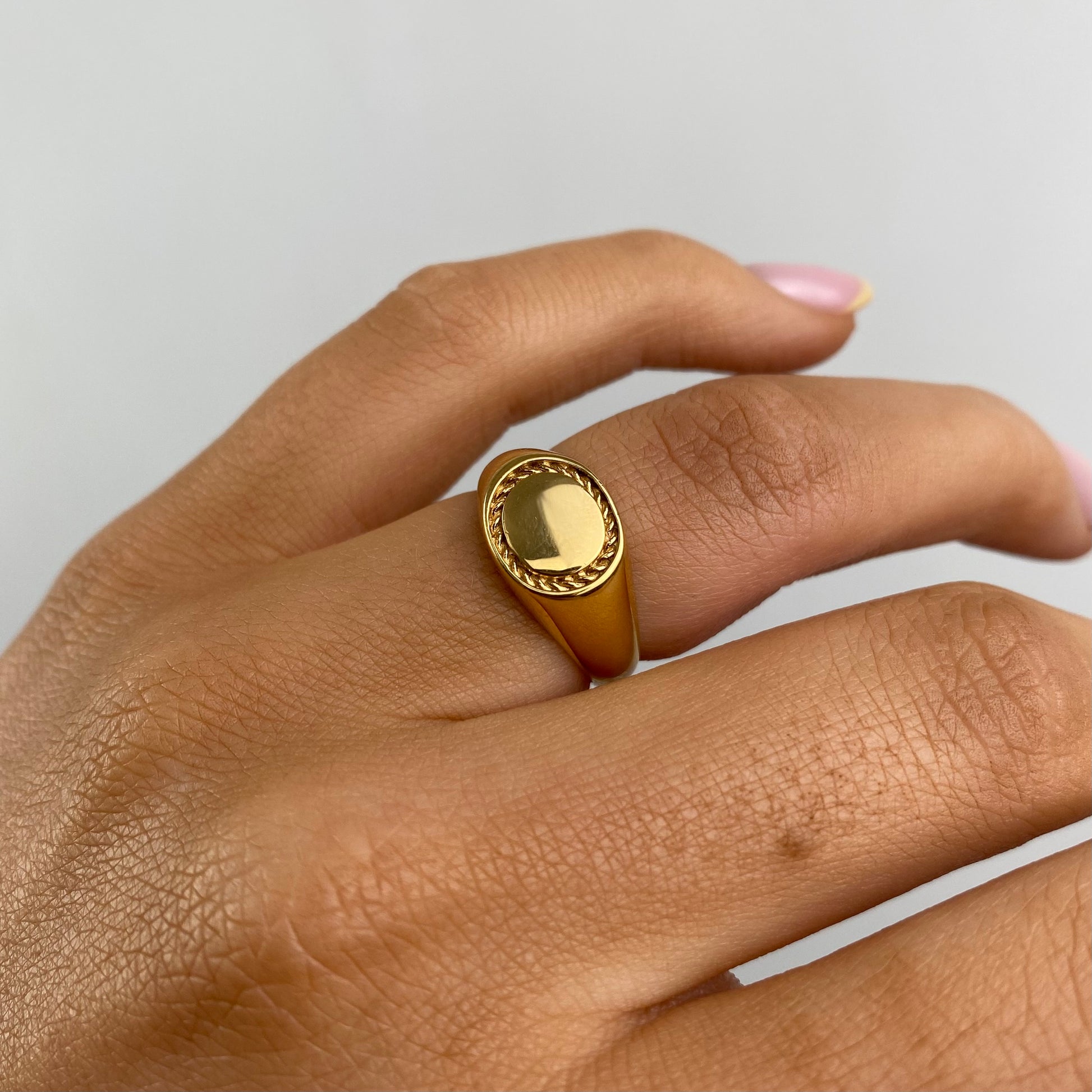 Sunshine Braided Signet Ring - John Ross Jewellers