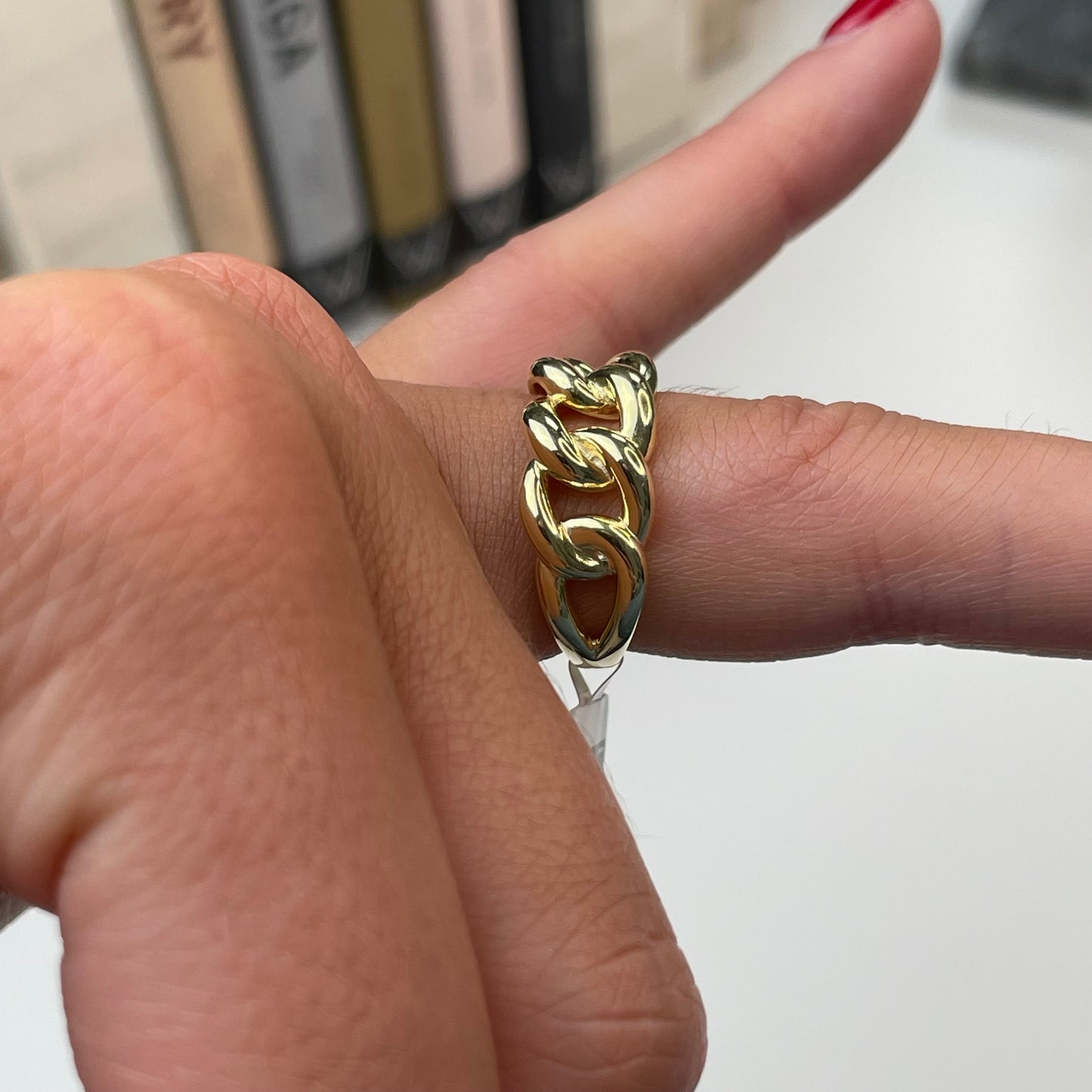 Sunshine Chunky Curb Chain Ring - John Ross Jewellers