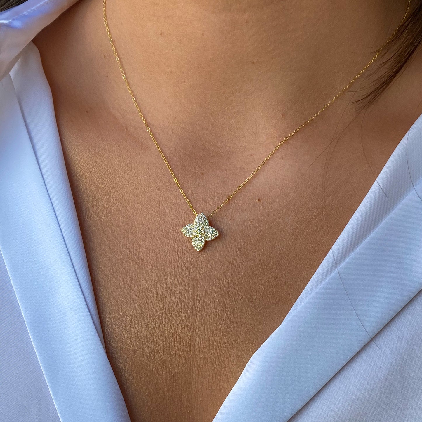 Sunshine Louis Pendant Necklace | CZ - John Ross Jewellers