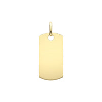9ct Gold Rectangular Disc Necklace - John Ross Jewellers