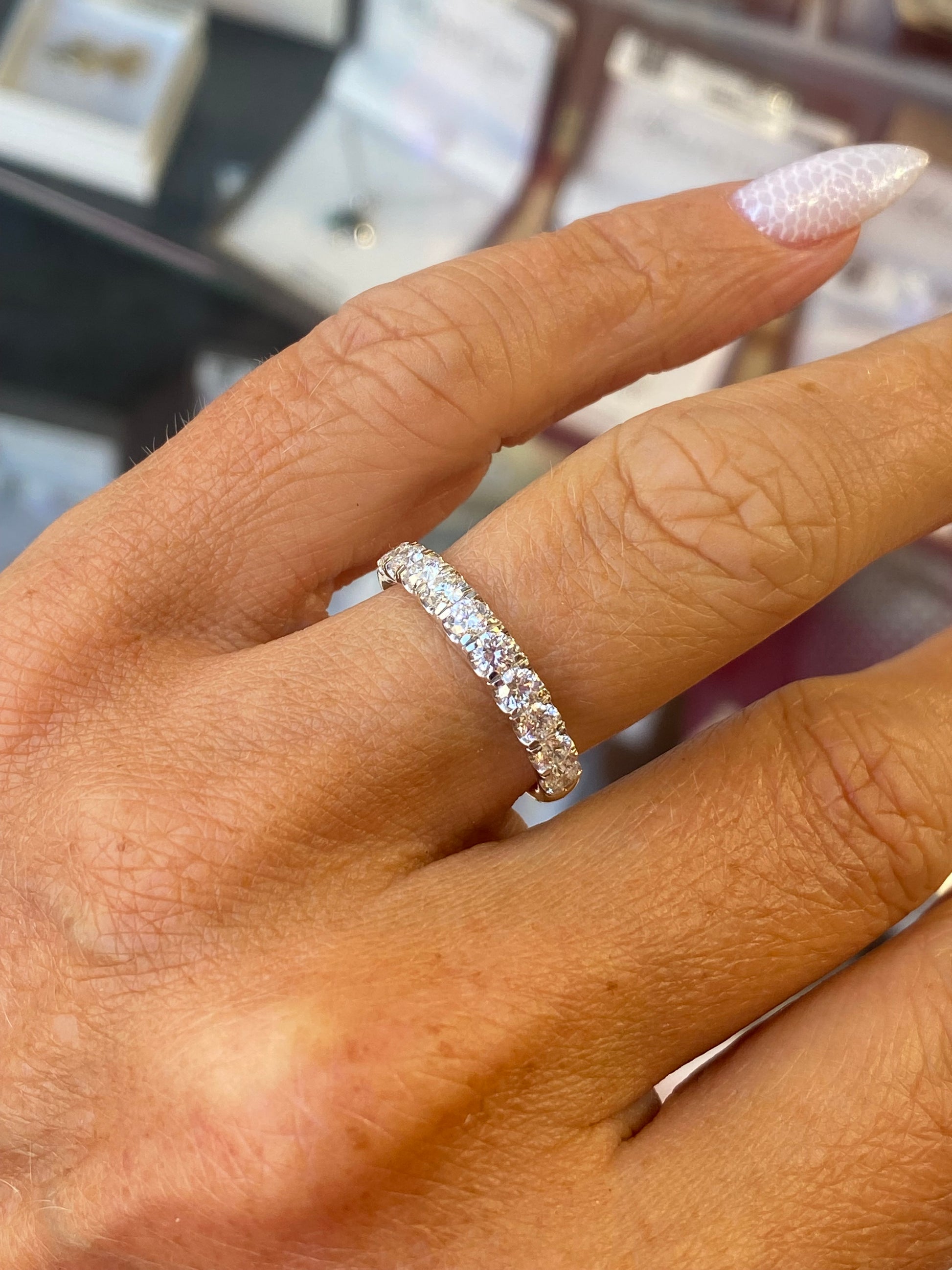 18ct Gold Eternity Ring | Lab Grown 1.03ct - John Ross Jewellers