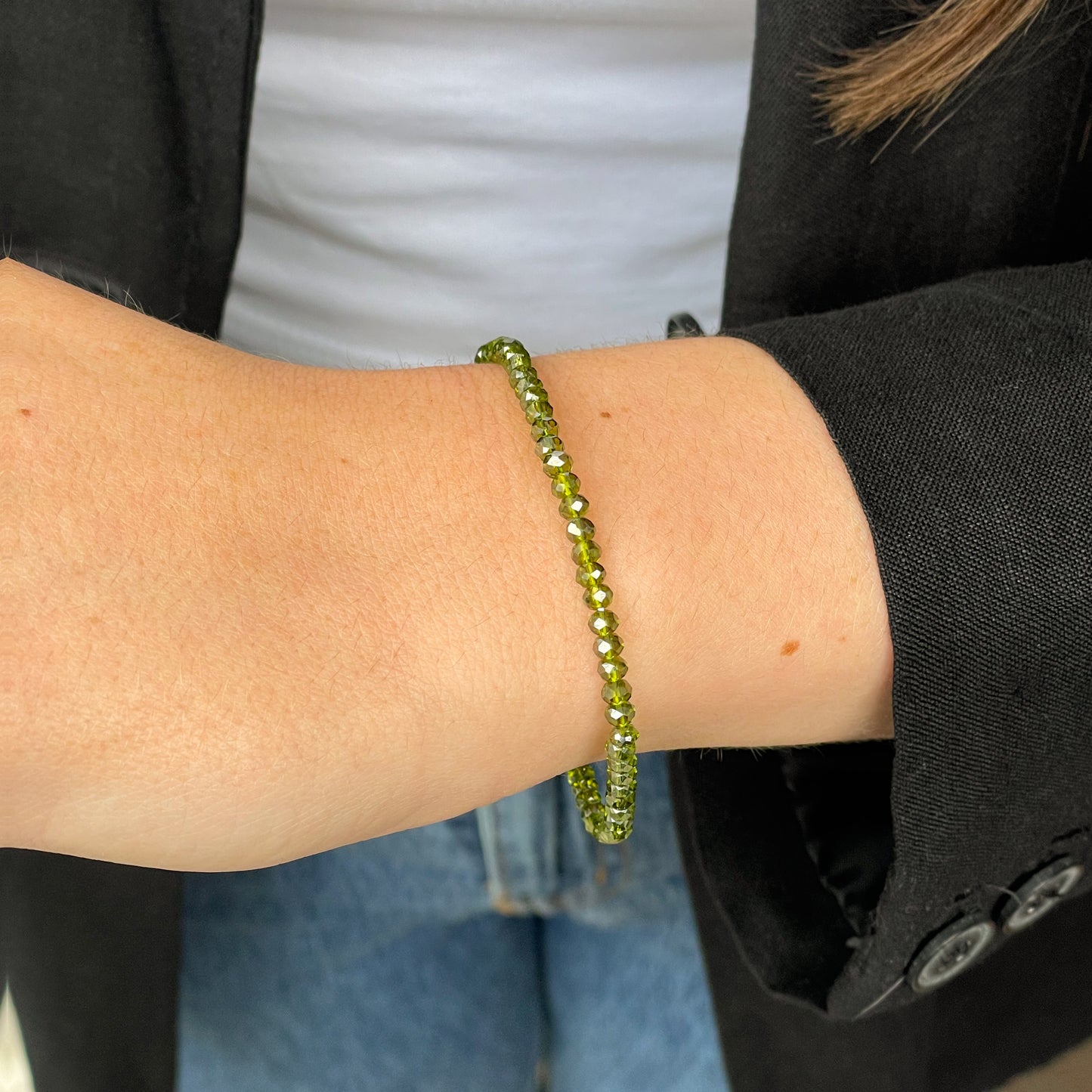 Sunshine Peridot Stretch Bracelet