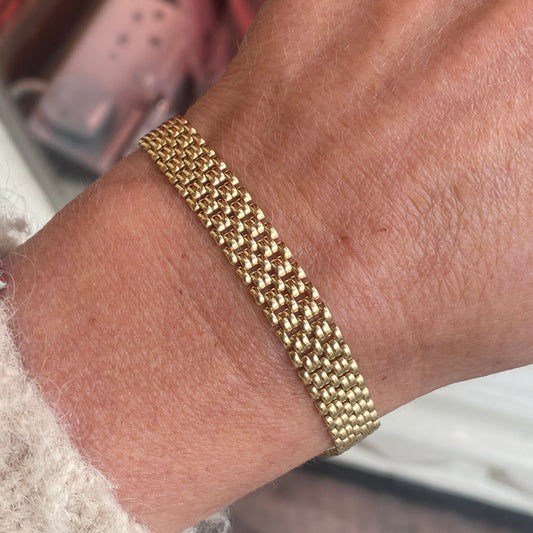 14ct Gold Panther Link Bracelet | Limited Edition