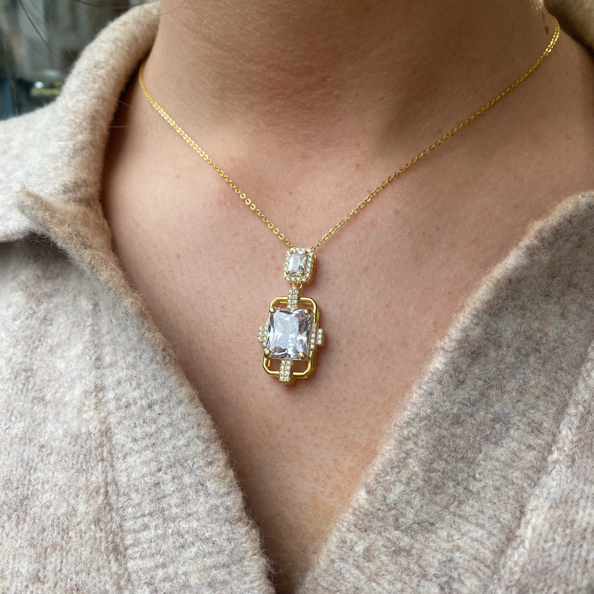 Sunshine CZ Statement Pendant Necklace - John Ross Jewellers