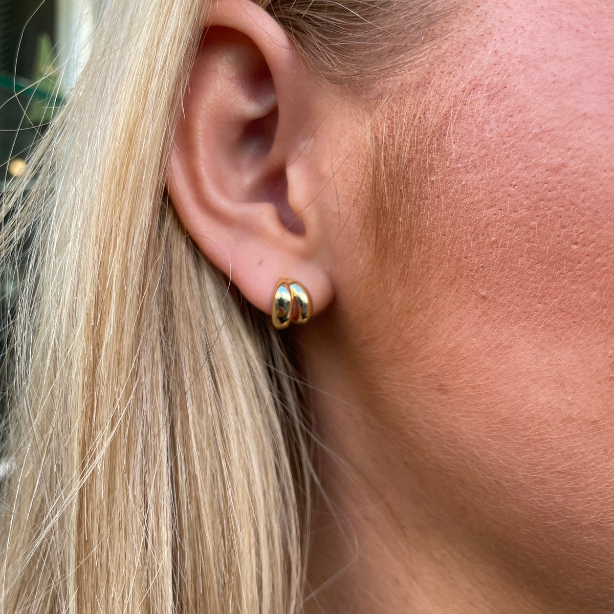 Sunshine Double J Hoop Earrings