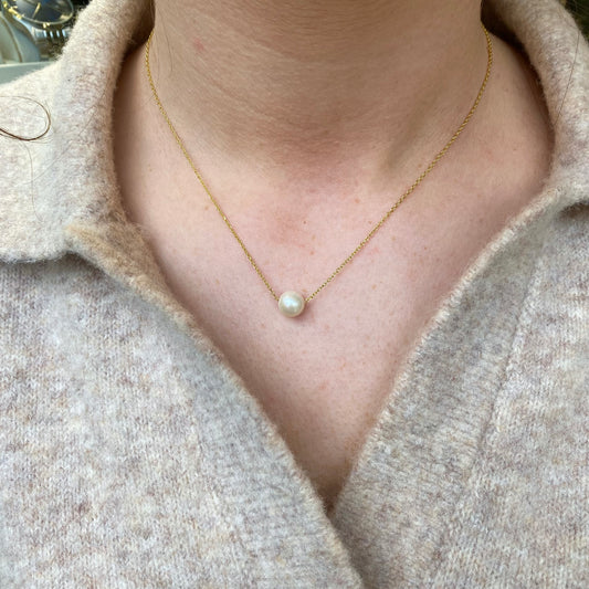 Sunshine Pearl Slider Necklace - John Ross Jewellers