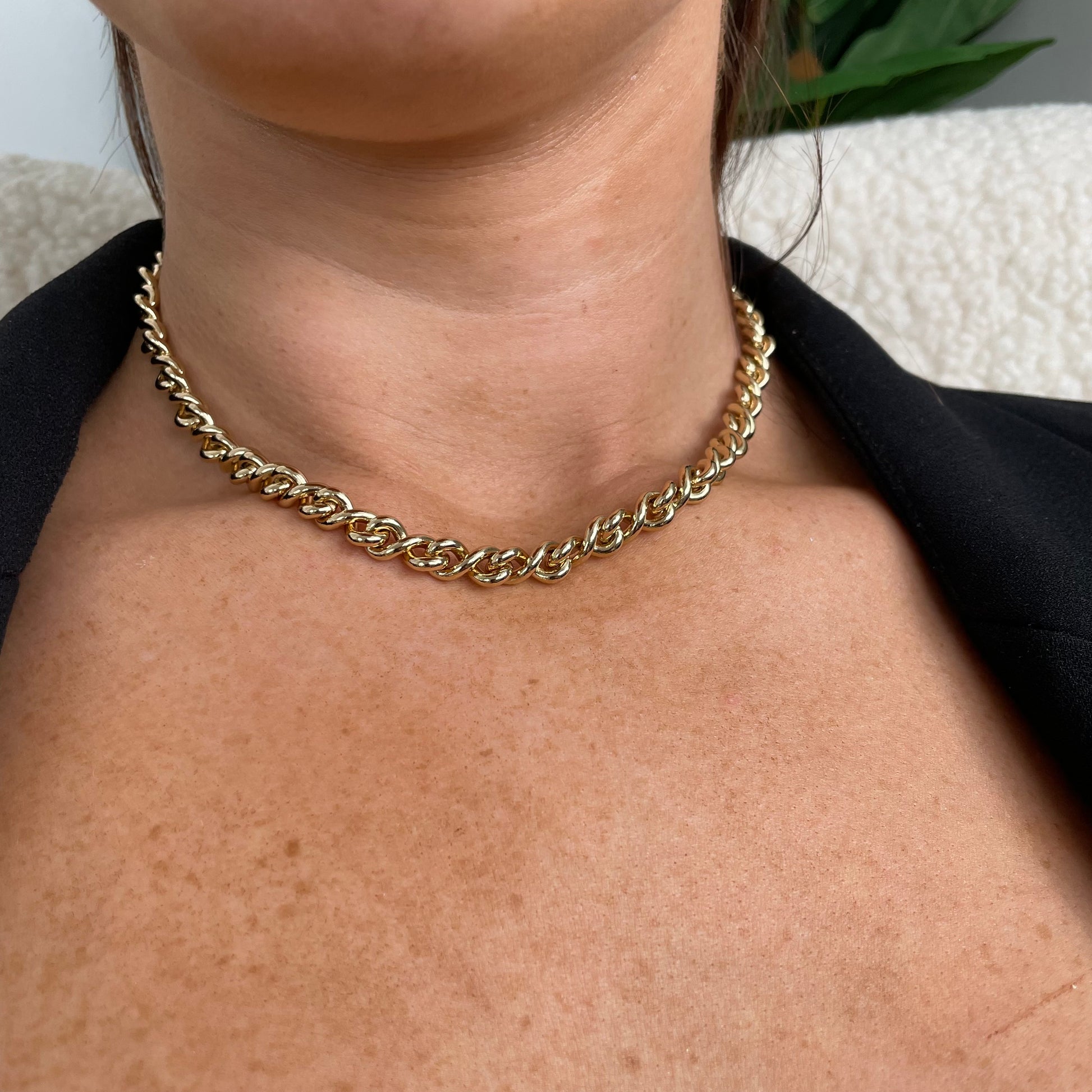 REBECCA Athena Twist Link Necklace - John Ross Jewellers