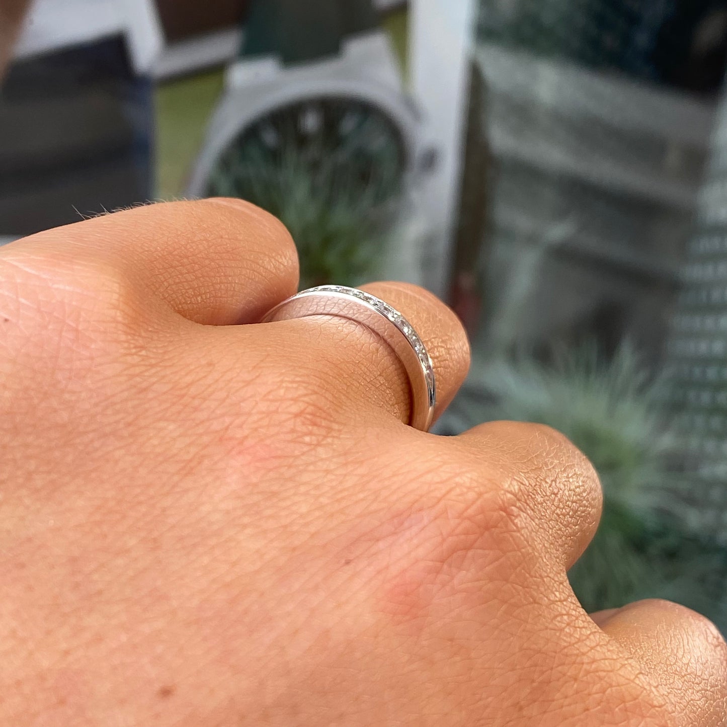 Silver CZ Band Ring - John Ross Jewellers