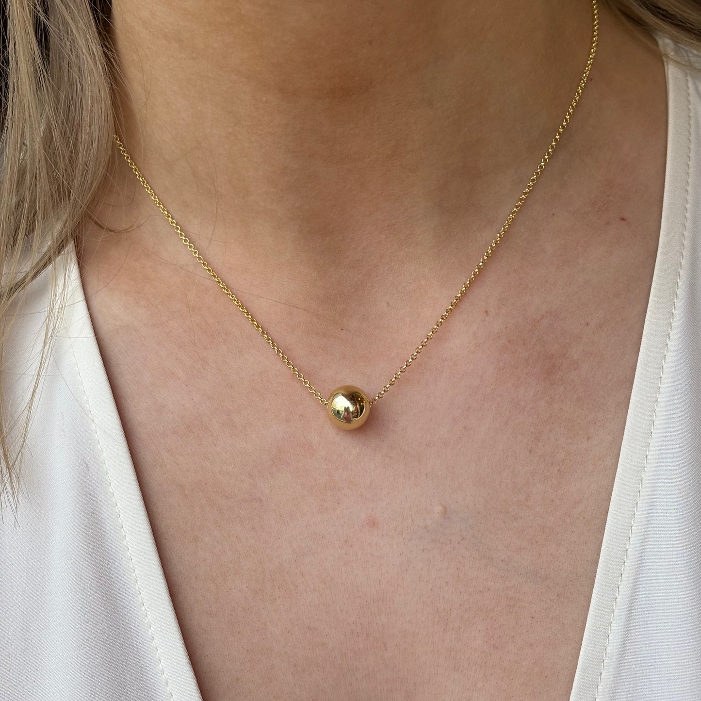Sunshine Ball Slider Necklace| 40+5cm - John Ross Jewellers