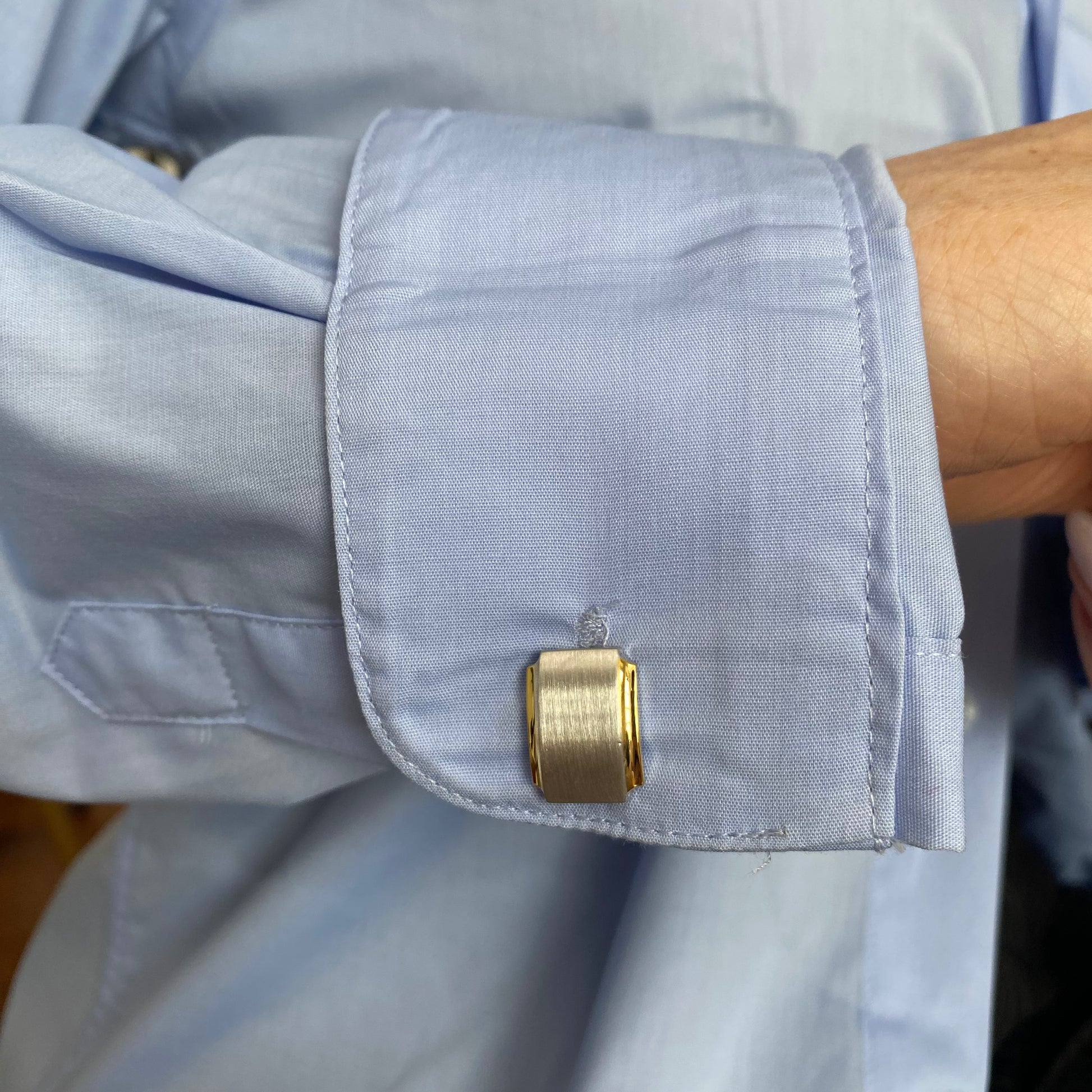 Two Tone Cuff Links | Rectangular - John Ross Jewellers