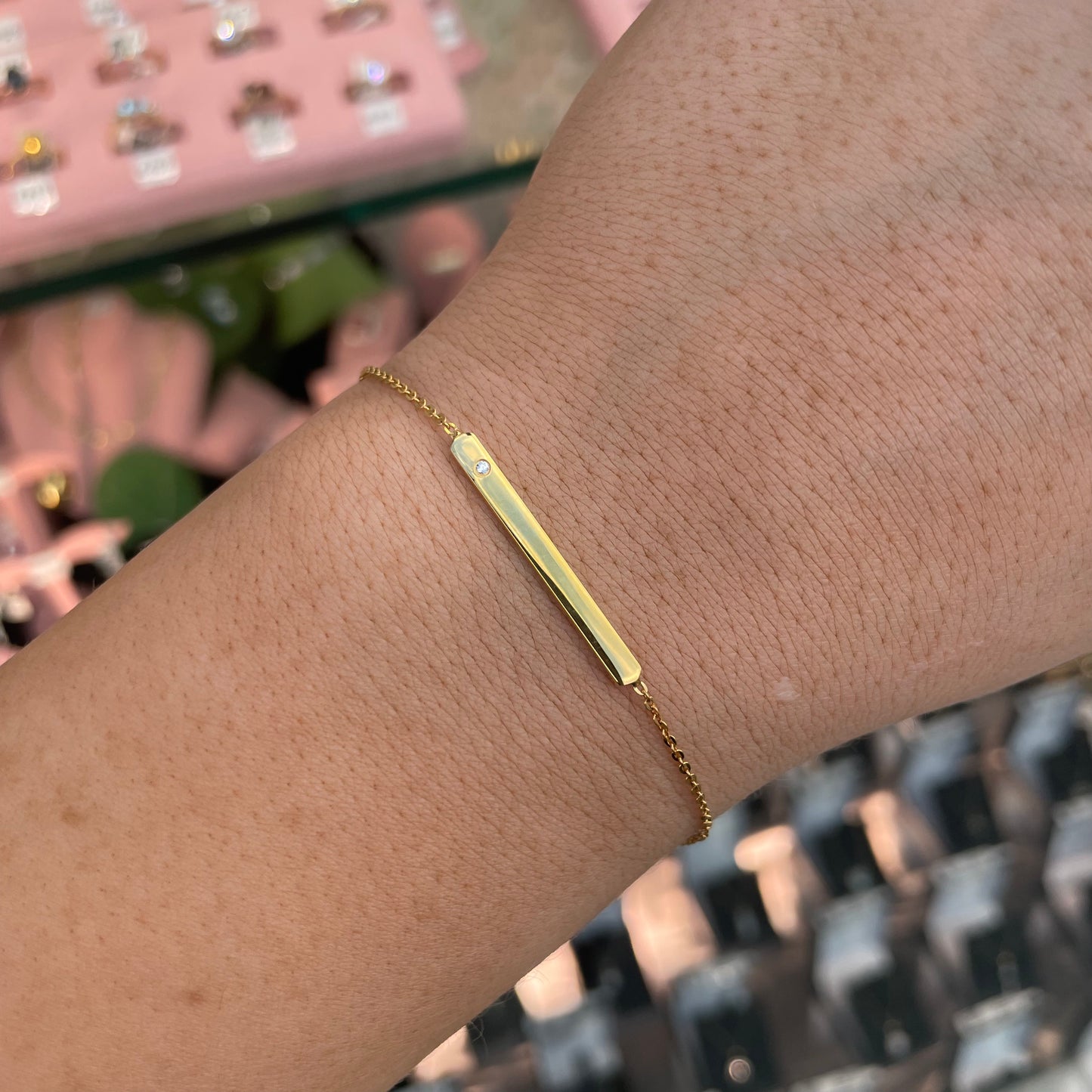 Sunshine Bar Bracelet - Gold - John Ross Jewellers