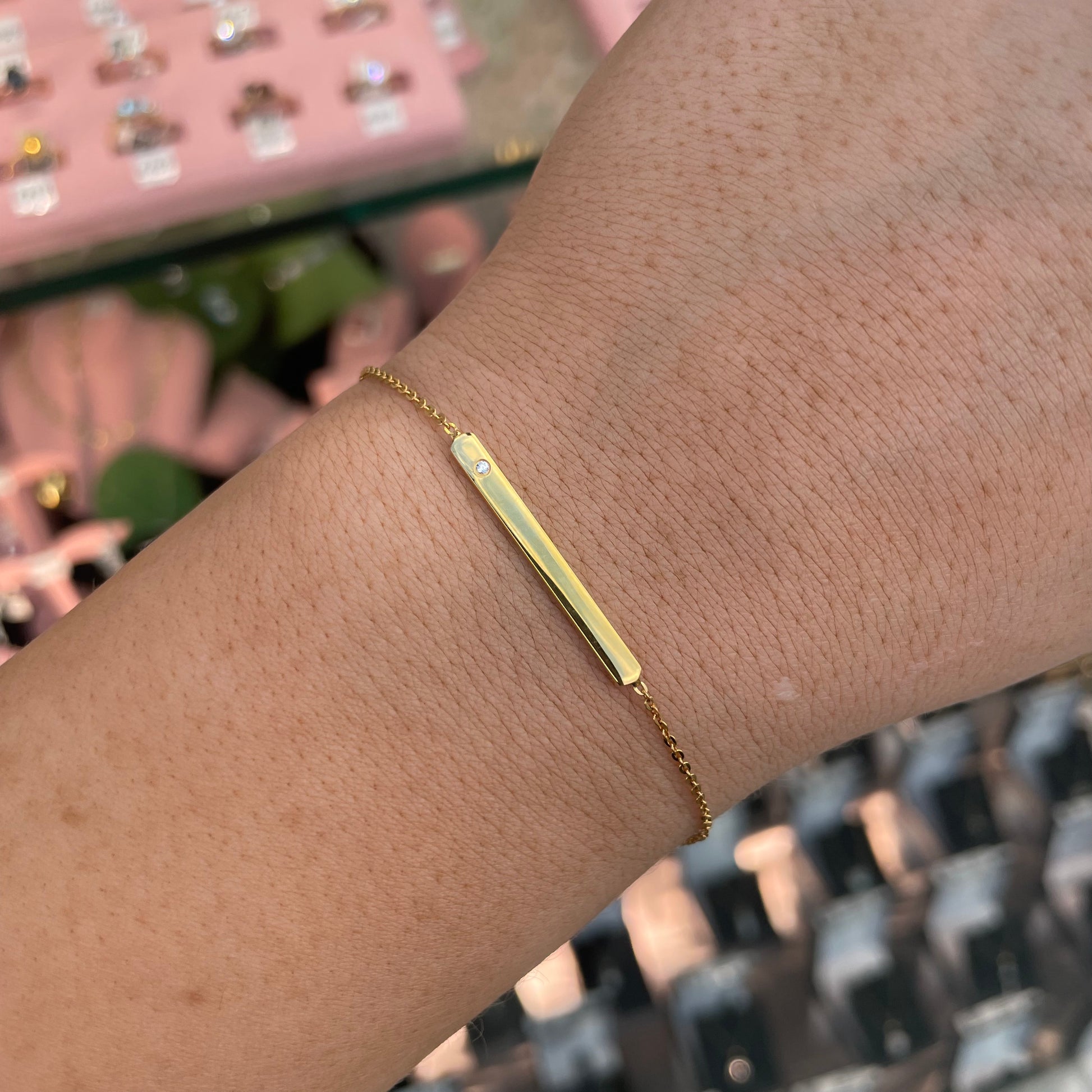 Sunshine Bar Bracelet - Gold - John Ross Jewellers