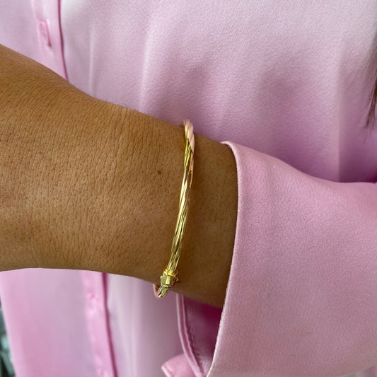 Sunshine Twist Bangle - John Ross Jewellers