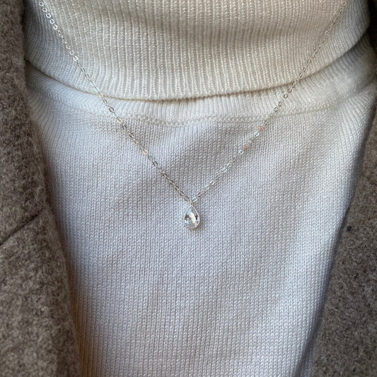 My Cute CZ Pear Necklace