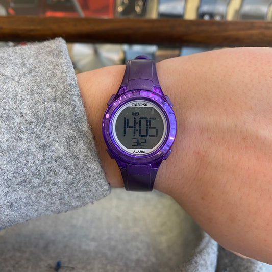 Q&Q Calypso Ladies Digital Watch | Purple - John Ross Jewellers