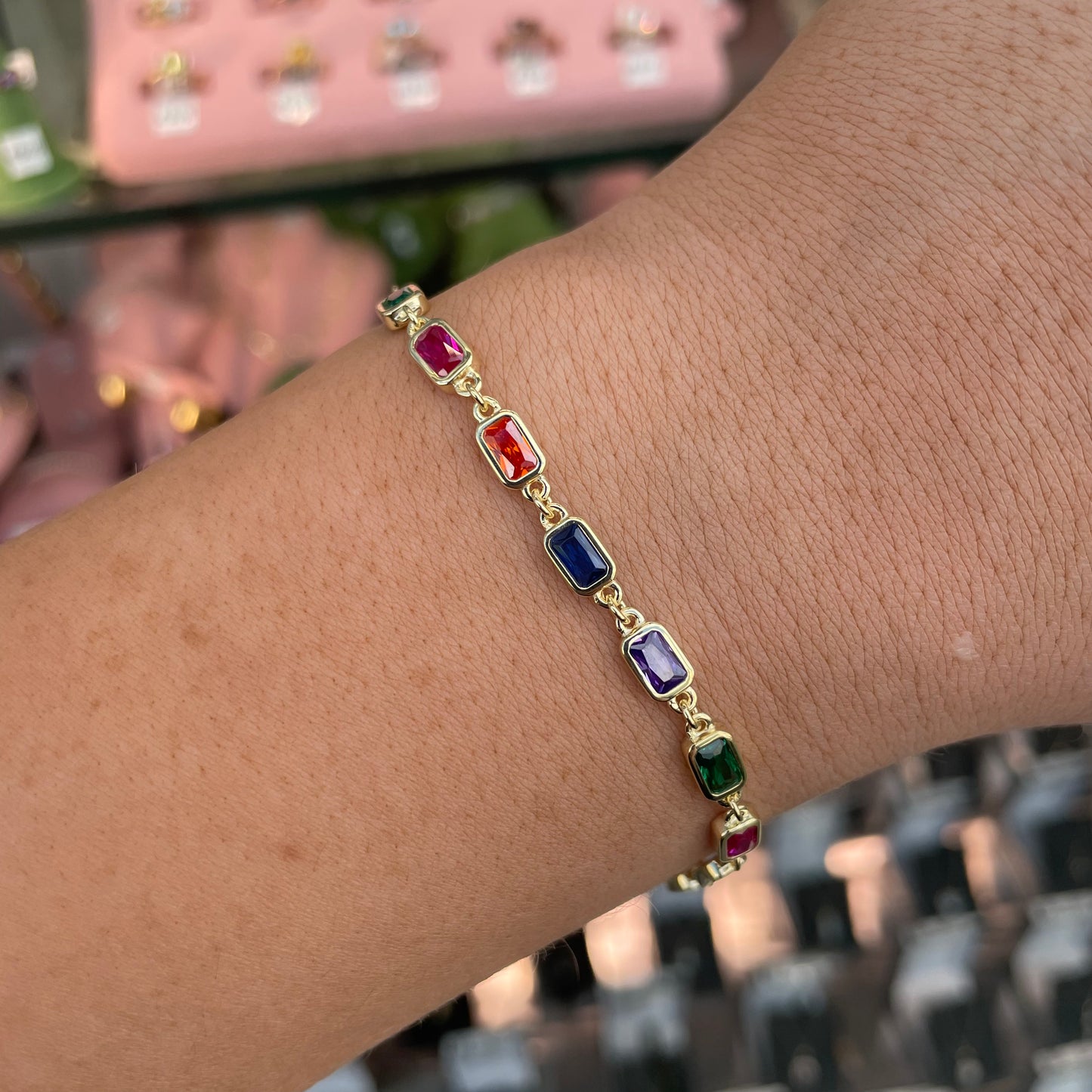 Sunshine CZ Tennis Bracelet | Colours - John Ross Jewellers
