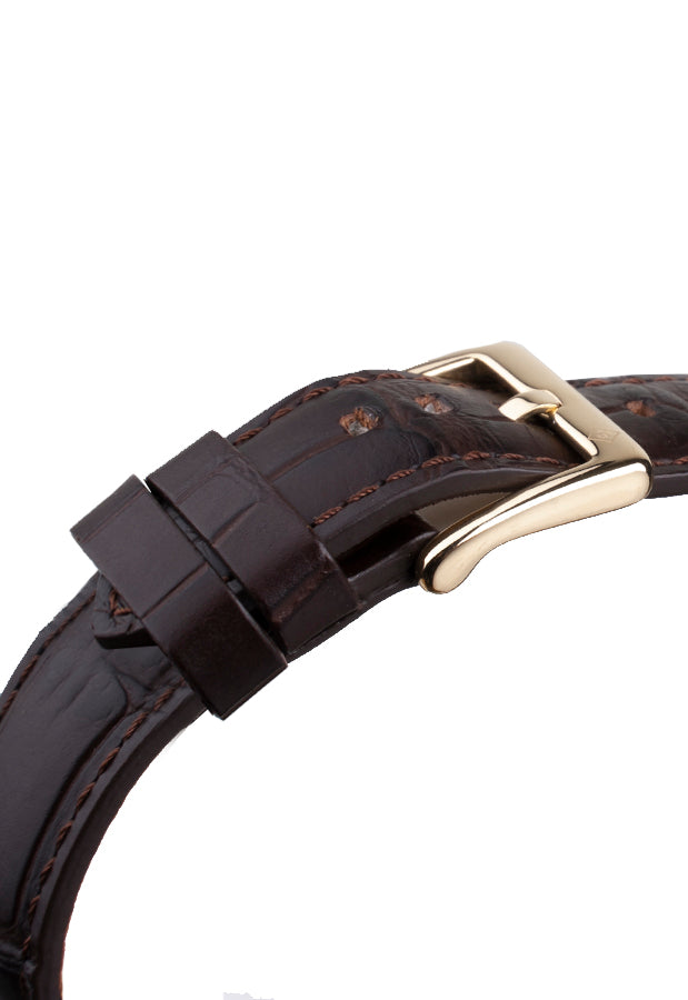 Gant Park Hill III Brown Leather | Gold - John Ross Jewellers
