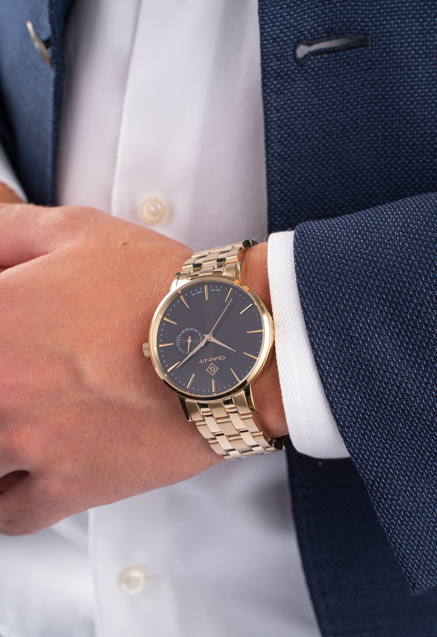 Gant Park Hill III Gold | Antracite - John Ross Jewellers