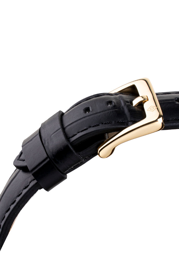 Gant East Hill Black Leather | Ebony Gold - John Ross Jewellers