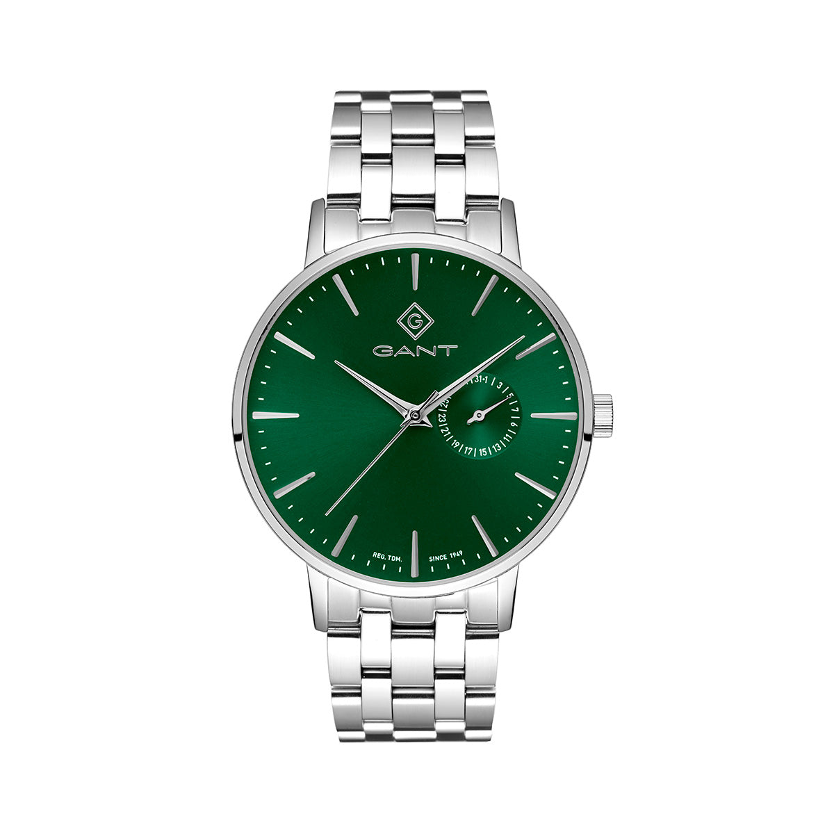 Gant Park Hill III Silver | Tartan Green - John Ross Jewellers