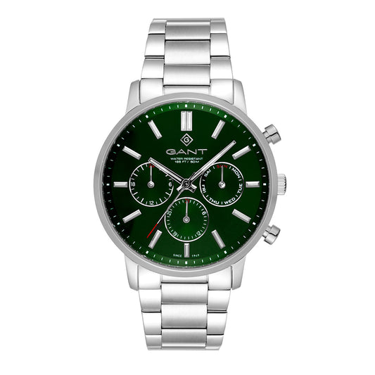 Gant East Hill Day-Date Silver | Forest Green - John Ross Jewellers