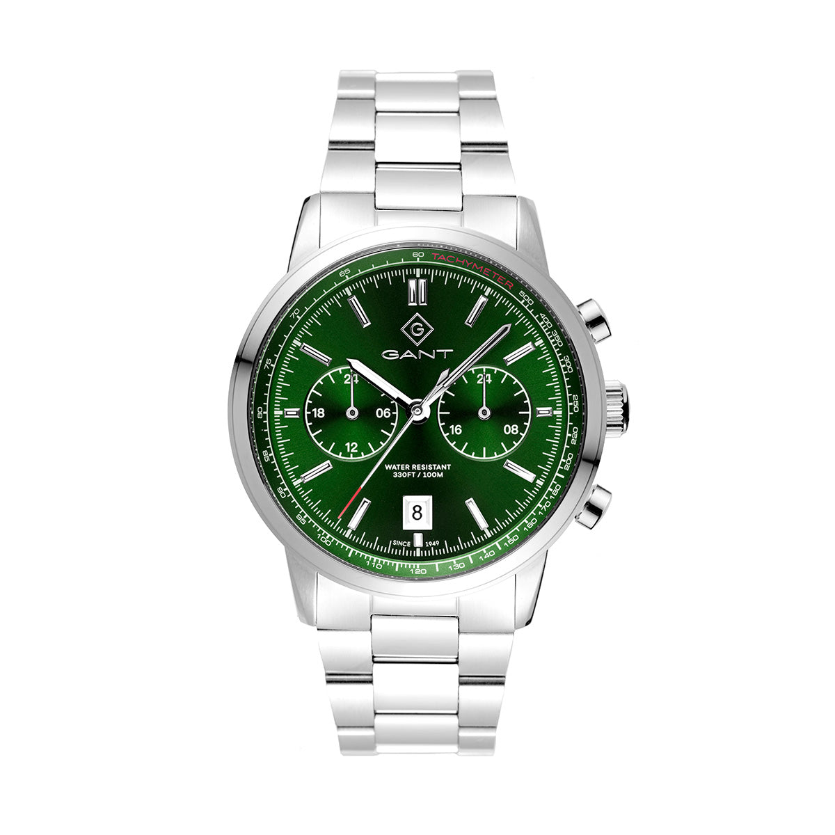 Gant Bergamo Silver | Forest Green - John Ross Jewellers