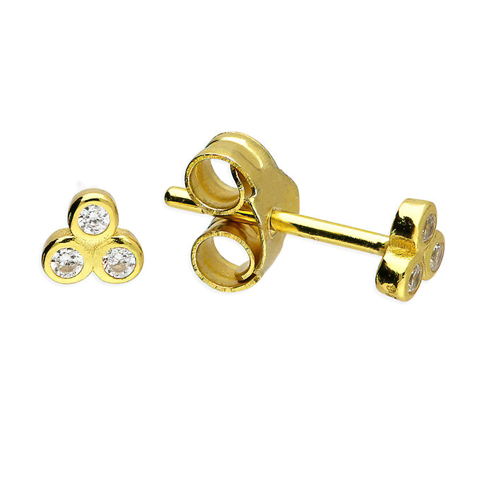 Sunshine Totsy CZ Trio Stud Earrings - John Ross Jewellers