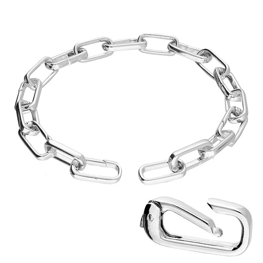 Silver Sprung Link Charm Bracelet