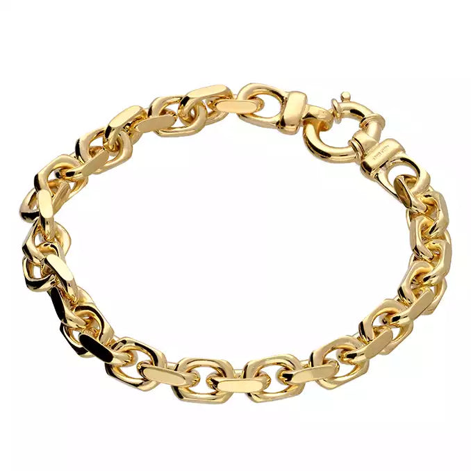 Sunshine Chunky Diamond Cut Belcher Bracelet