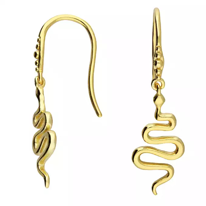 Sunshine Serpent Drop Earrings