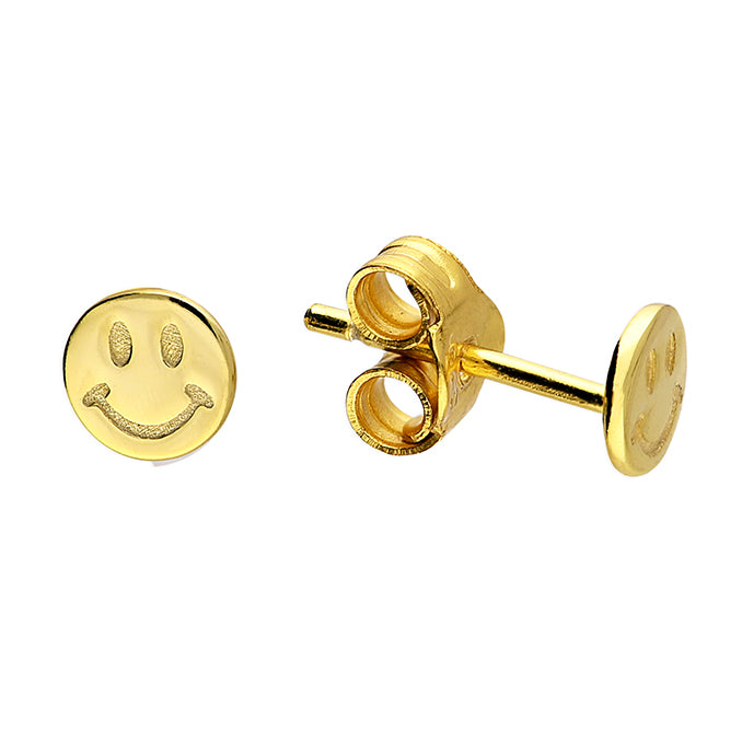 Sunshine Smiley Stud Earrings - John Ross Jewellers