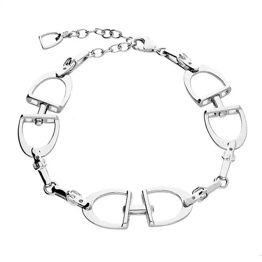 Silver Stirrup Bracelet