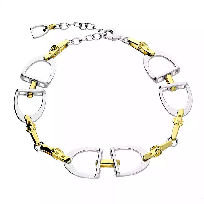 Sunshine Two Tone Stirrup Bracelet