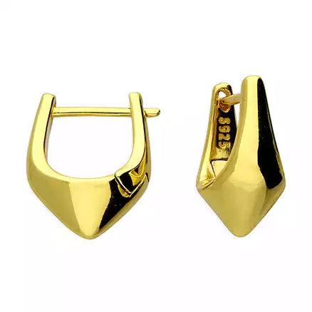 Sunshine Pointed Statement Huggie Hoop Earrings - John Ross Jewellers