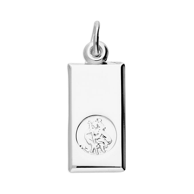 Silver St Christopher Tag Necklace - John Ross Jewellers