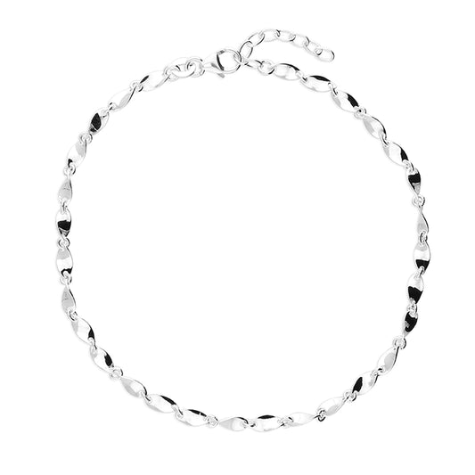 Silver Anklet - Soft Twist Chain - John Ross Jewellers