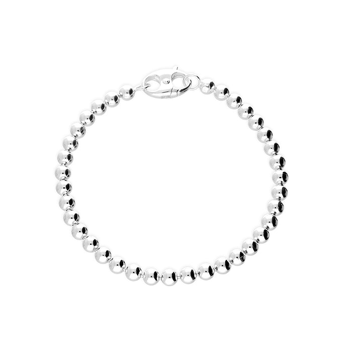 Silver Gents Beaded Bracelet - John Ross Jewellers