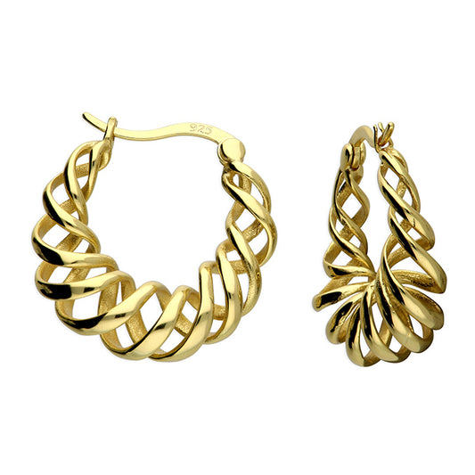 Sunshine Spiral Hoop Earrings - John Ross Jewellers